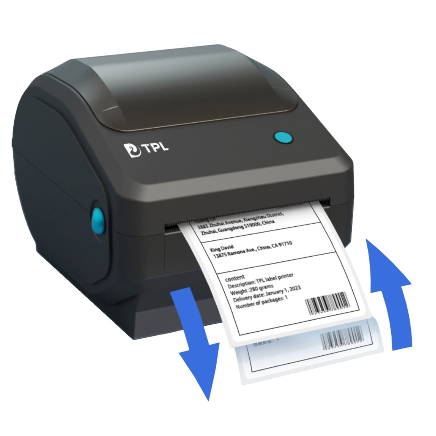 TD-401 Thermal Label Printer WIFI+Bluetooth+Ethernet - Image 3